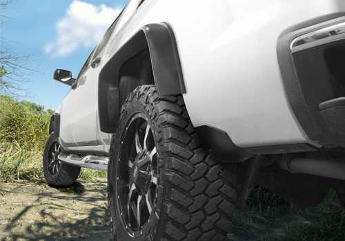 Husky Liners 2-3/4"Wide Universal 2Pc Mud Grabbers Fender Flares - Click Image to Close